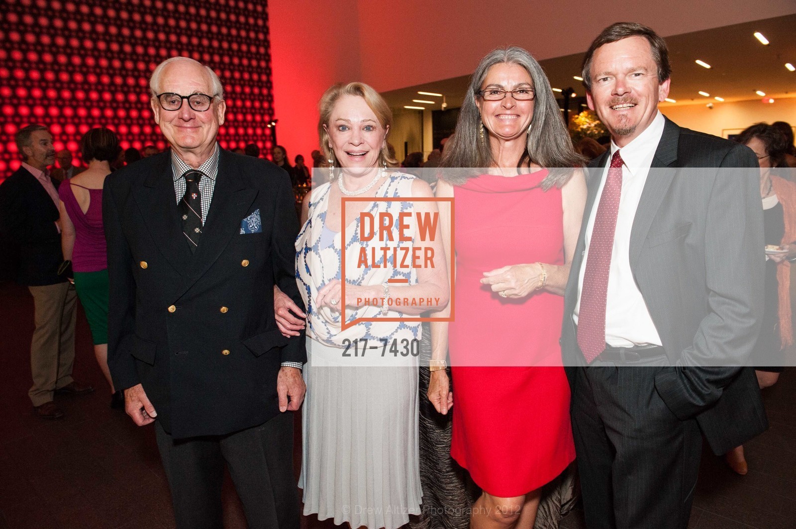 James Wintersteen, Beth Wintersteen, Maggie Pearson, Eric Pearson, William S. Paley Collection: A Taste for Modernism Donor Opening Reception, de Young Museum. 50 Hagiwara Tea Garden Drive, September 13th, 2012, Photo #217-7430 James Wintersteen, Beth Wintersteen, Maggie Pearson, Eric Pearson, Photo #217-7430