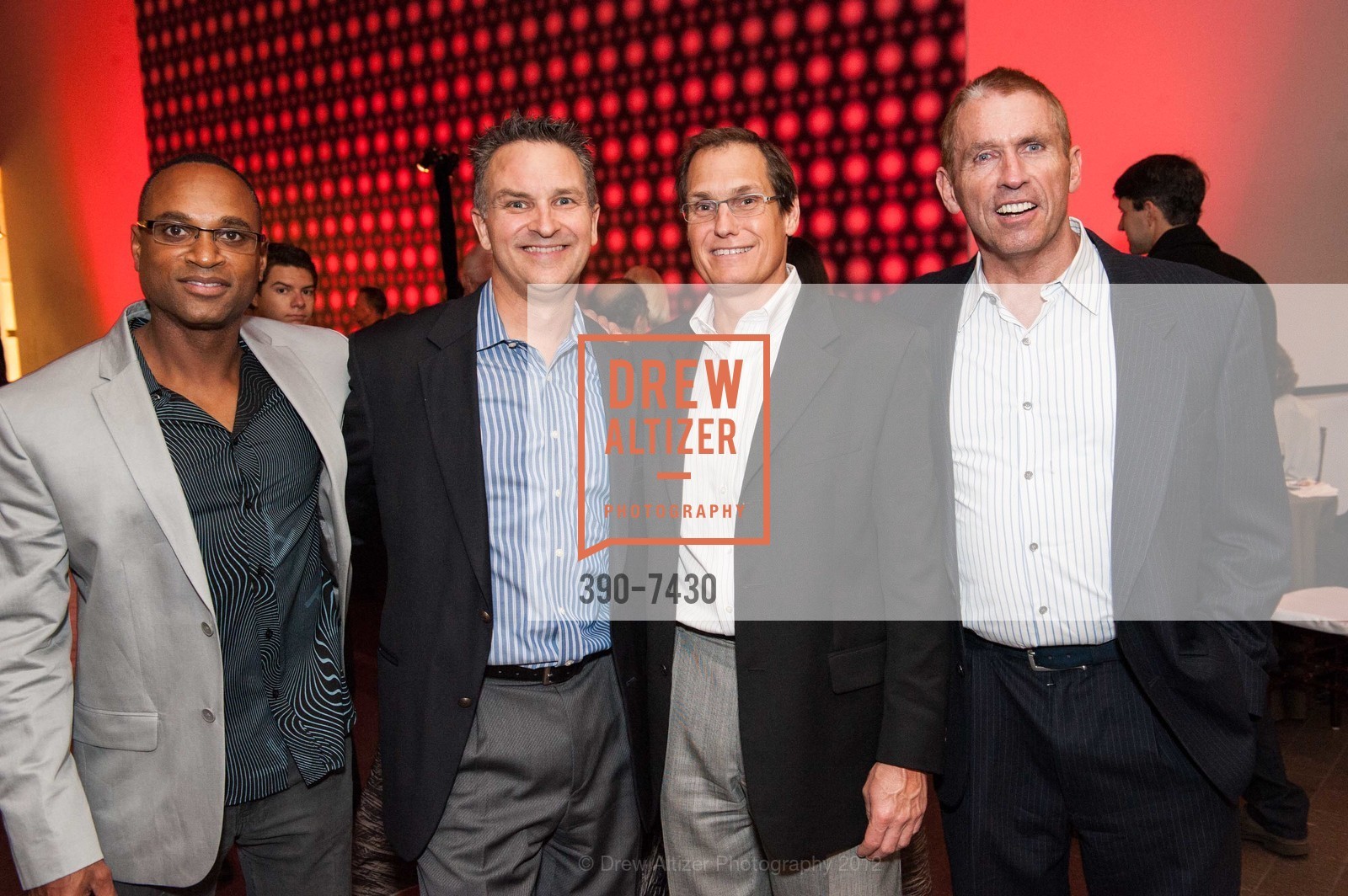 Daryl Stone, PK Kilty, Stoddard Lambertson, Tim Collins, William S. Paley Collection: A Taste for Modernism Donor Opening Reception, de Young Museum. 50 Hagiwara Tea Garden Drive, September 13th, 2012, Photo #390-7430 Daryl Stone, PK Kilty, Stoddard Lambertson, Tim Collins, Photo #390-7430