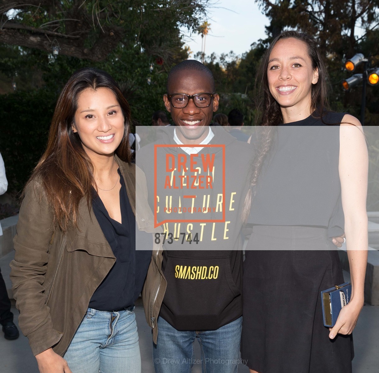 Evelyn Rusli, Troy Carter, Angela Sutherland, Celebration of Launch of SHYP in Los Angeles, US, May 21st, 2015, Photo #873-744 Evelyn Rusli, Troy Carter, Angela Sutherland, Photo #873-744