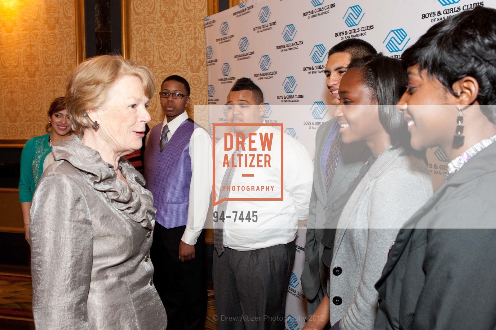 Lynda Hutton, Antonio Sanchez, Joseph Armijo, Sasha Newman, Jacquelyn Fuller, 2012 Charles Schwab Youth of the Year, US, February 7th, 2012, Photo #94-7445 Lynda Hutton, Antonio Sanchez, Joseph Armijo, Sasha Newman, Jacquelyn Fuller, Photo #94-7445