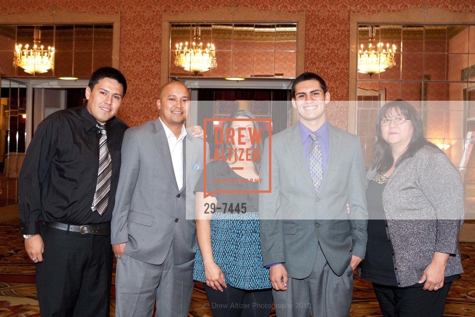 Francisco Ramos, Reth Meas, Norma Mora, Joseph Armijo, Yolanda Mora, 2012 Charles Schwab Youth of the Year, US, February 7th, 2012, Photo #29-7445 Francisco Ramos, Reth Meas, Norma Mora, Joseph Armijo, Yolanda Mora, Photo #29-7445
