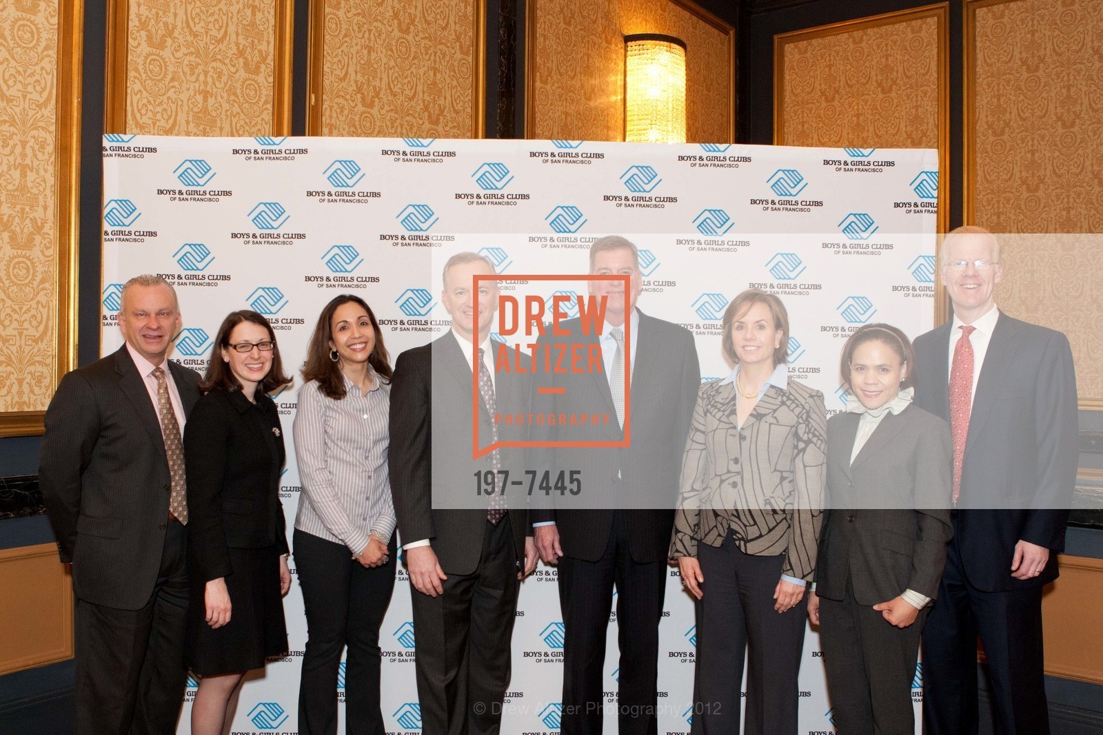 Jay Allen, Jennifer Como, Neesha Hathi, Jim McCole, Bernie Clark, Carrie Schwab Pomerantz, Eleanor Robey, Peter Crawford, 2012 Charles Schwab Youth of the Year, US, February 7th, 2012, Photo #197-7445 Jay Allen, Jennifer Como, Neesha Hathi, Jim McCole, Bernie Clark, Carrie Schwab Pomerantz, Eleanor Robey, Peter Crawford, Photo #197-7445