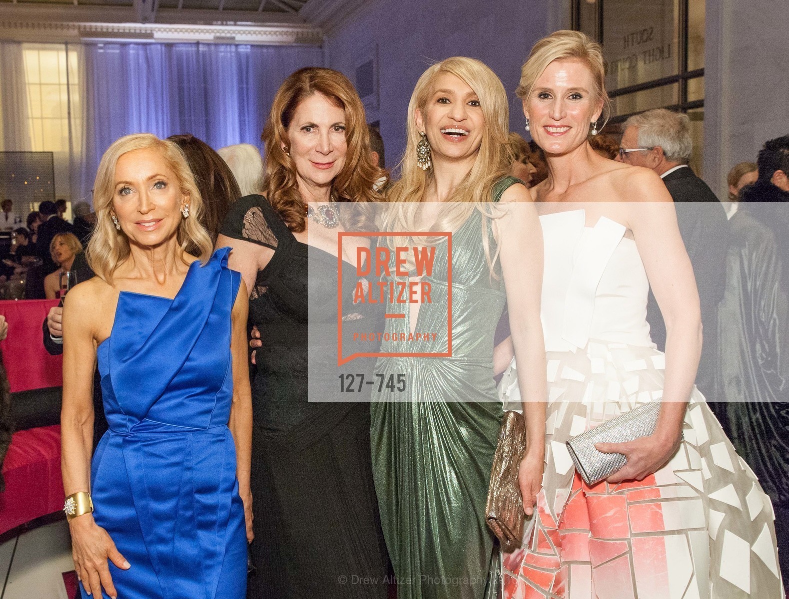 Shelley Gordon, Patricia Ferrin Loucks, Navid Armstrong, Alison Mauze, San Francisco Ballet 2016 Opening Night Gala Part 2, San Francisco City Hall, January 21st, 2016, Photo #127-745 Shelley Gordon, Patricia Ferrin Loucks, Navid Armstrong, Alison Mauze, Photo #127-745