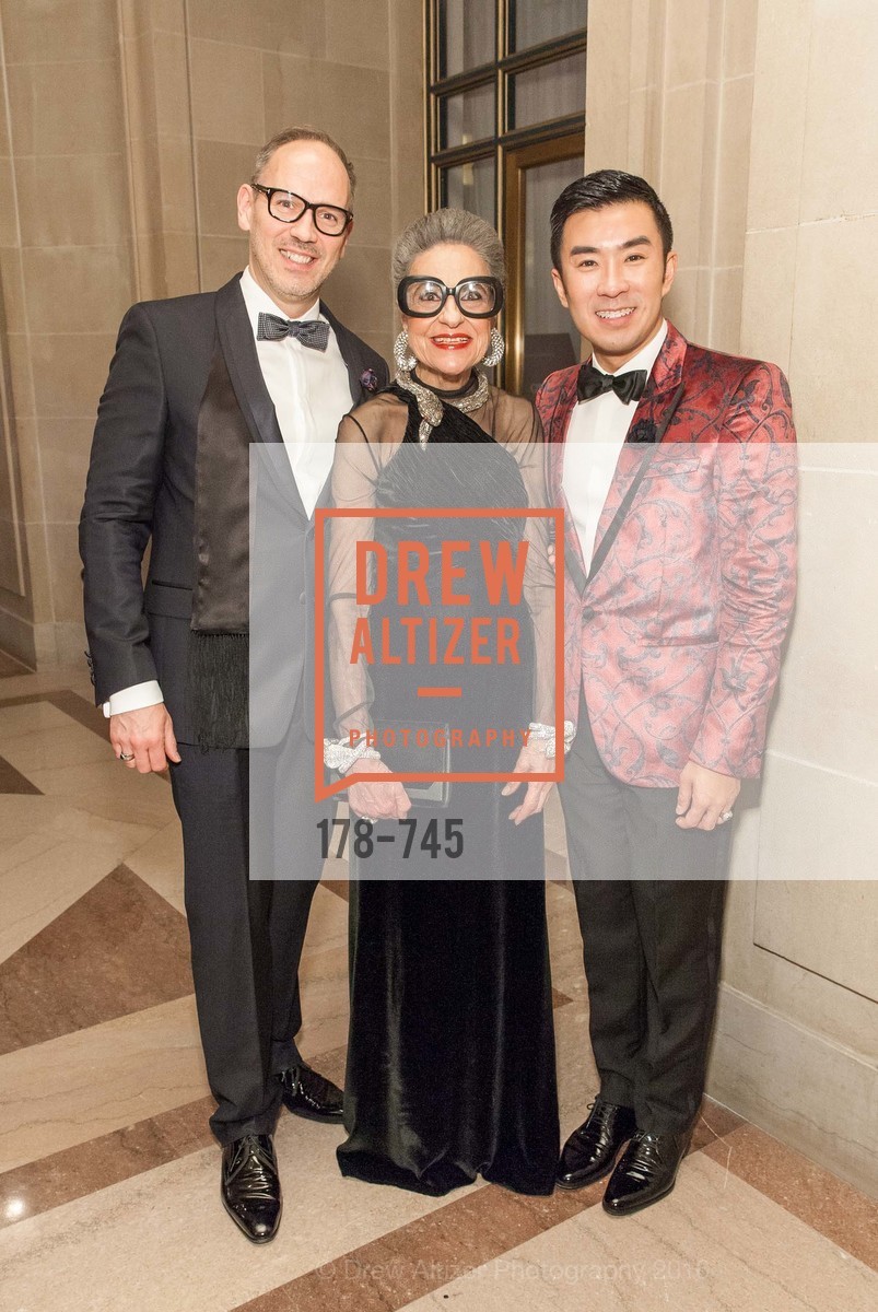 Eric Ormsby, Joy Venturini Bianchi, Kai Peng Pan, San Francisco Ballet 2016 Opening Night Gala Part 2, San Francisco City Hall, January 21st, 2016, Photo #178-745 Eric Ormsby, Joy Venturini Bianchi, Kai Peng Pan, Photo #178-745