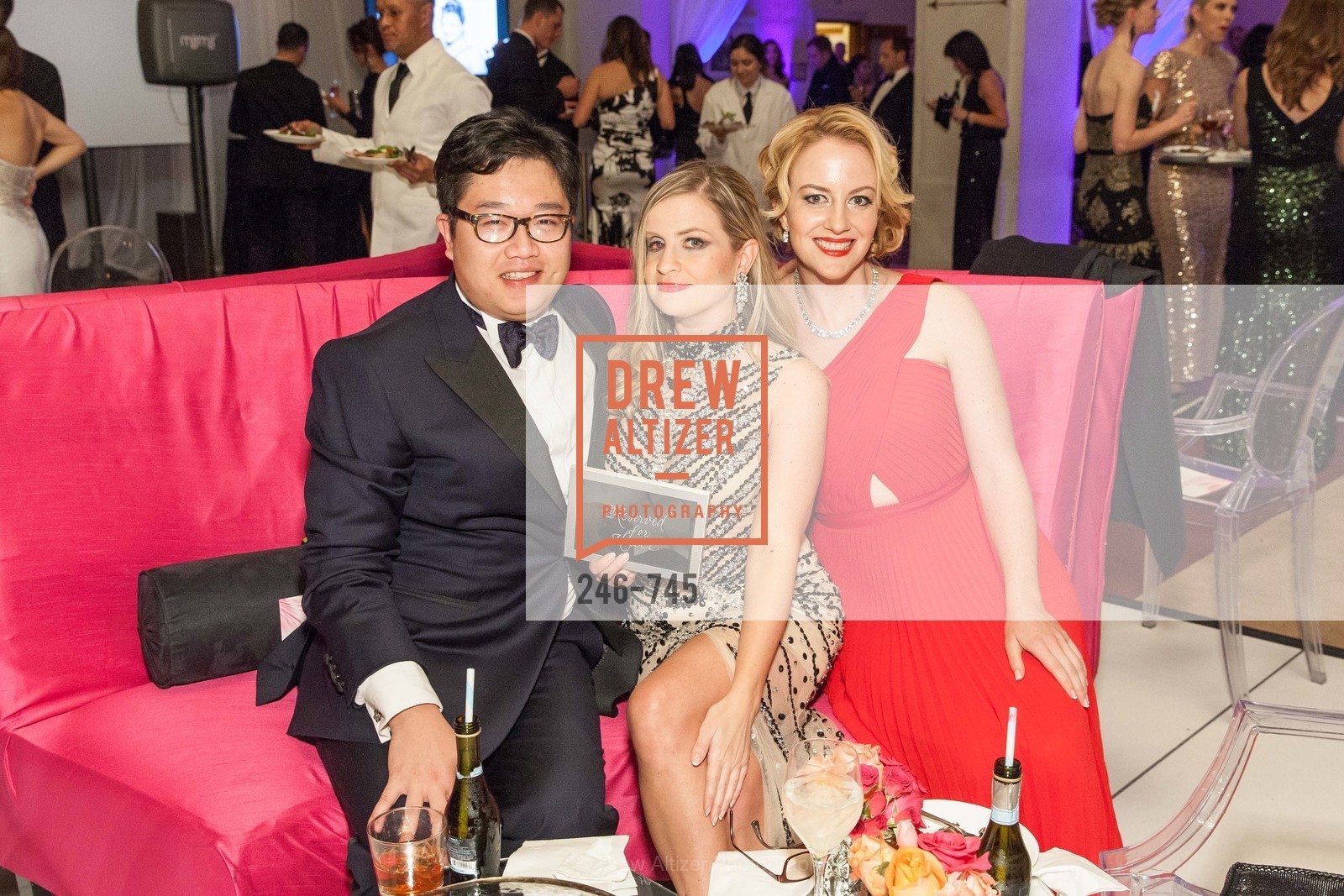 Christopher Tse, Julie Hall, Stephanie Sparling, San Francisco Ballet 2016 Opening Night Gala Part 2, San Francisco City Hall, January 21st, 2016, Photo #246-745 Christopher Tse, Julie Hall, Stephanie Sparling, Photo #246-745