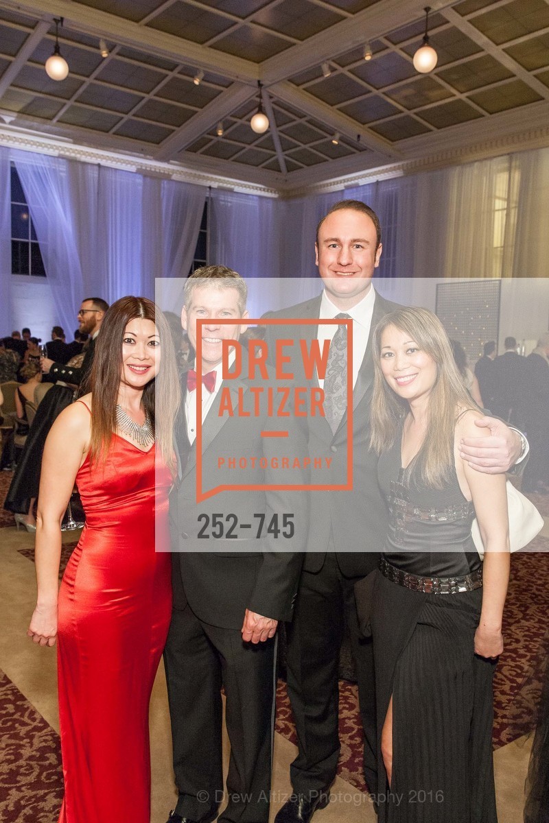 Vickie Hang, Bill Marsh, Drew Aversa, Susie Hui, San Francisco Ballet 2016 Opening Night Gala Part 2, San Francisco City Hall, January 21st, 2016, Photo #252-745 Vickie Hang, Bill Marsh, Drew Aversa, Susie Hui, Photo #252-745
