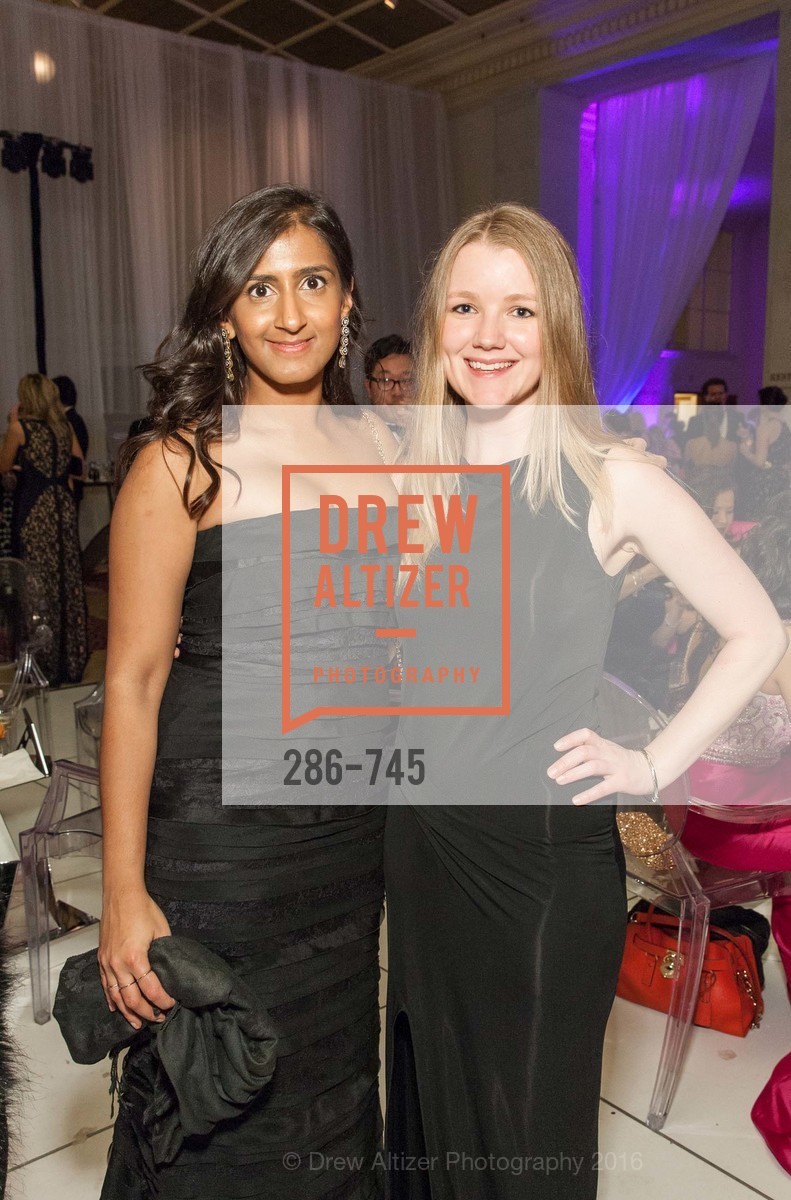 Ashni Parekh, Lizzie Agnew, San Francisco Ballet 2016 Opening Night Gala Part 2, San Francisco City Hall, January 21st, 2016, Photo #286-745 Ashni Parekh, Lizzie Agnew, Photo #286-745