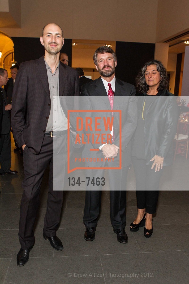 Chris Lejeune, Michael Knight, Marta Salas-Porras, Calligraphy Dinner at ASIAN ART MUSEUM, Asian Art Museum. 200 Larkin Street, October 3rd, 2012, Photo #134-7463 Chris Lejeune, Michael Knight, Marta Salas-Porras, Photo #134-7463