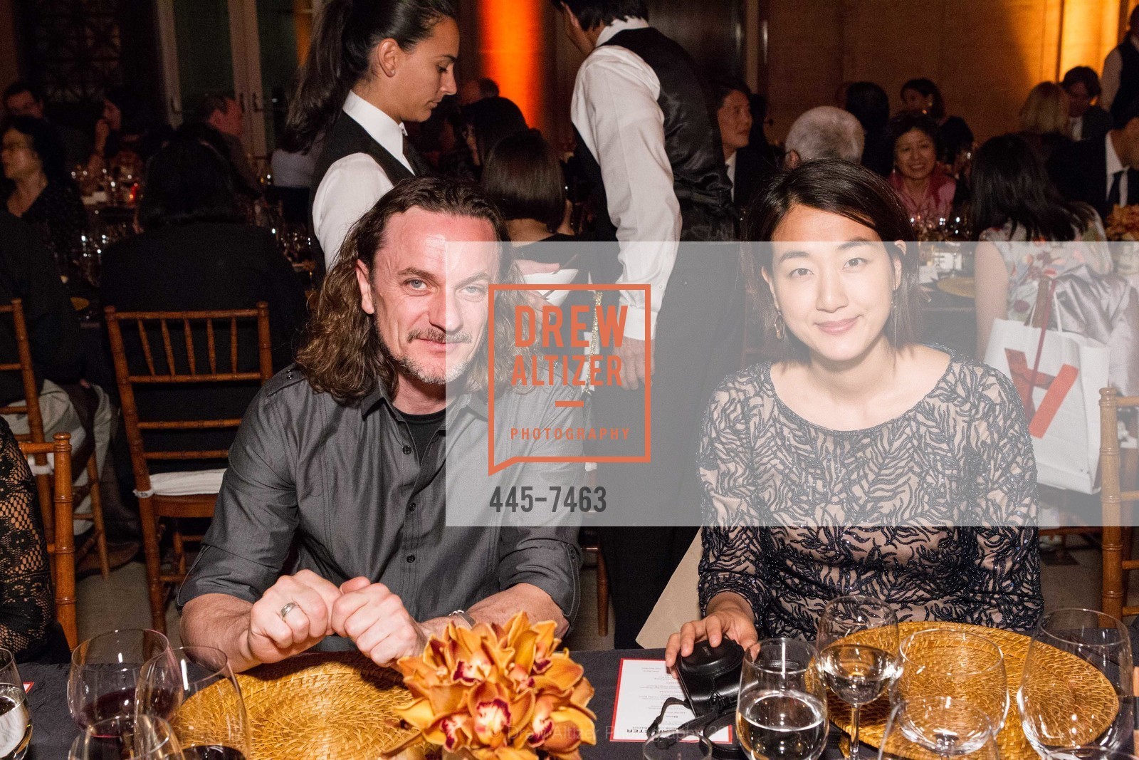 Marco Centin, Jamie Chen, Calligraphy Dinner at ASIAN ART MUSEUM, Asian Art Museum. 200 Larkin Street, October 3rd, 2012, Photo #445-7463 Marco Centin, Jamie Chen, Photo #445-7463