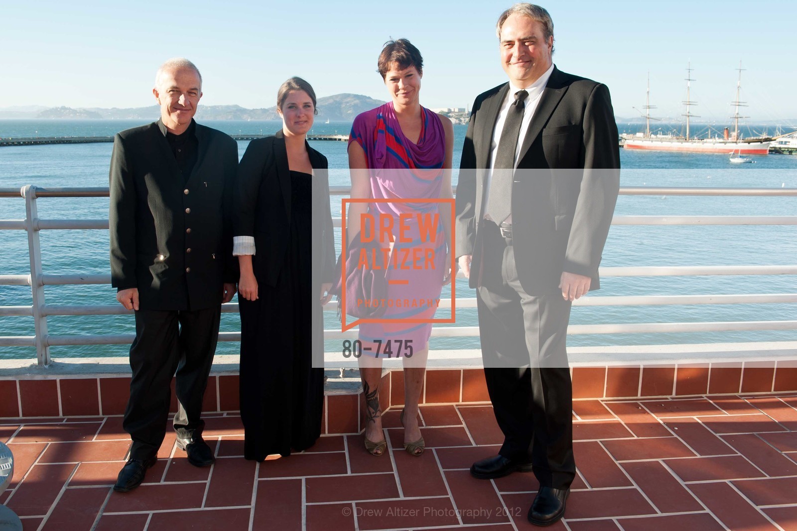 Christian Simm, Liliane Ackler, Sophie Lamparter, Patrick Suberville, FRENCH AMERICAN CULTURAL SOCIETY Presents Paris Est Une Fete 2012, Maritime Museum. 900 Beach Street, September 8th, 2012, Photo #80-7475 Christian Simm, Liliane Ackler, Sophie Lamparter, Patrick Suberville, Photo #80-7475