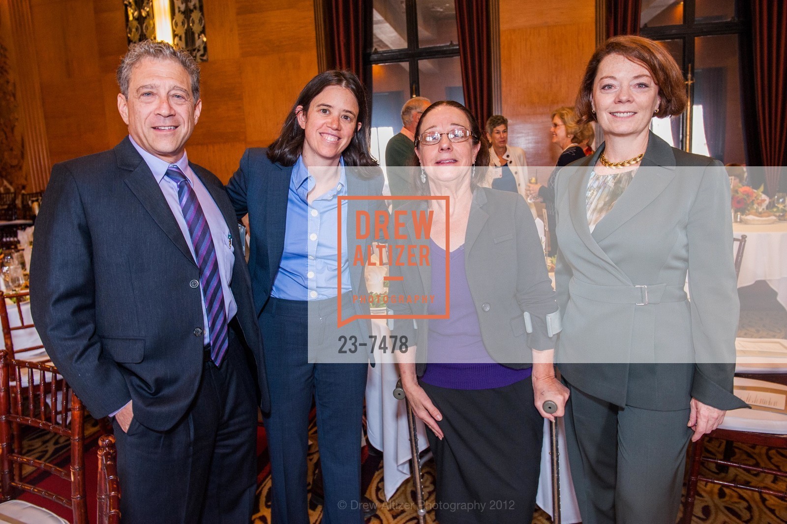 Mark Heitner, Sarah Stein, Tere Romo, Monica Pressley, The San Francisco Foundation 2012 Annual Investment Forum, City Club of San Francsico, 11th Floor. 155 Sansome Street, October 30th, 2012, Photo #23-7478 Mark Heitner, Sarah Stein, Tere Romo, Monica Pressley, Photo #23-7478