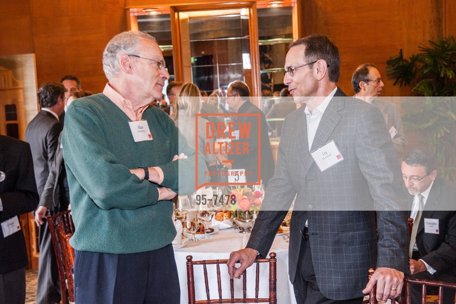 Alan Rothenberg, Ira Hirschfield, The San Francisco Foundation 2012 Annual Investment Forum, City Club of San Francsico, 11th Floor. 155 Sansome Street, October 30th, 2012, Photo #95-7478 Alan Rothenberg, Ira Hirschfield, Photo #95-7478