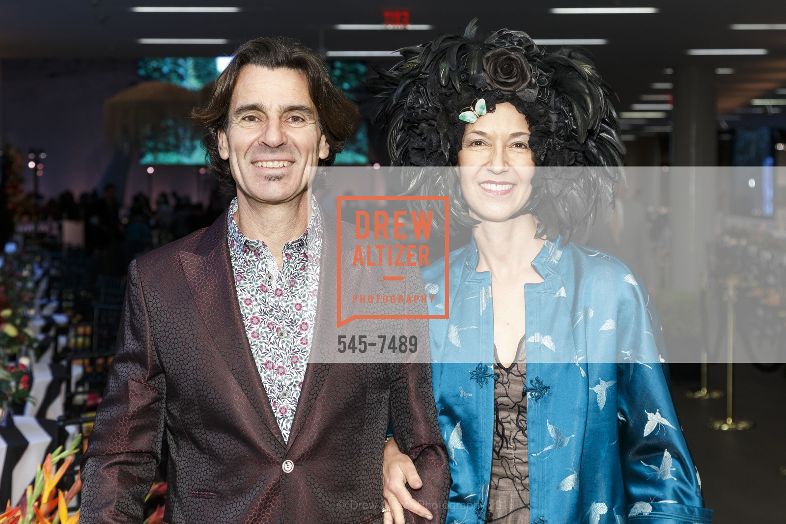 Michael Politis, Marilynne Morshead, Bouquets to Art Gala 2018, de Young Museum. 50 Hagiwara Tea Garden Drive, San Francisco, CA 94118, March 12th, 2018, Photo #545-7489 Michael Politis, Marilynne Morshead, Photo #545-7489