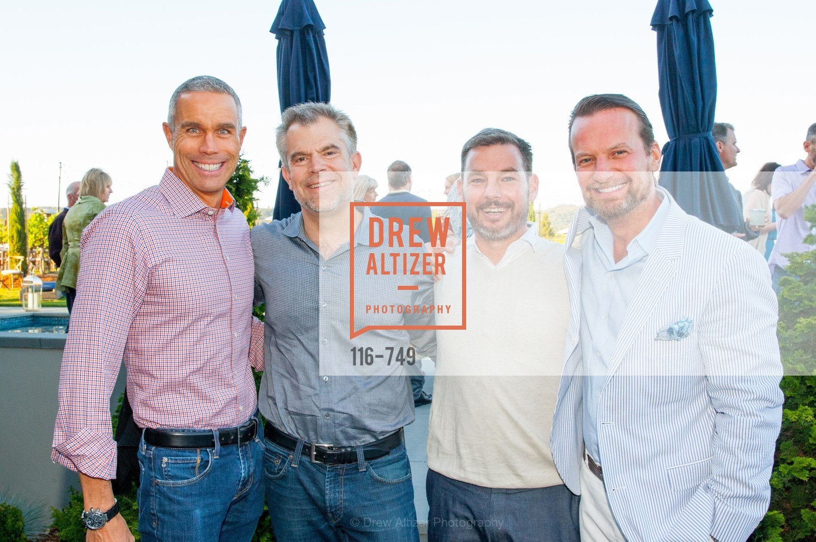 Dan Veatch, Chris Hall, Doug Tallenton, Rick Mordesovich, PETER COPPING Meets and Greets OSCAR DELA RENTA Clients and Associates at NEIMAN MARCUS, US, May 23rd, 2015, Photo #116-749 Dan Veatch, Chris Hall, Doug Tallenton, Rick Mordesovich, Photo #116-749
