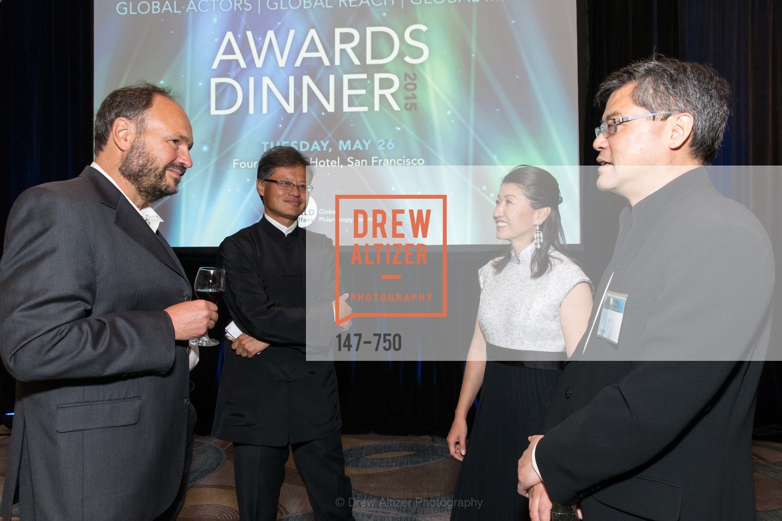 Paul Maritz, Jerry Yang, Akiko Yamazaki, Jay Xu, WORLD AFFAIRS COUNCIL Awards Dinner, US, May 27th, 2015,Drew Altizer, Drew Altizer Photography, full-service agency, private events, San Francisco photographer, photographer california