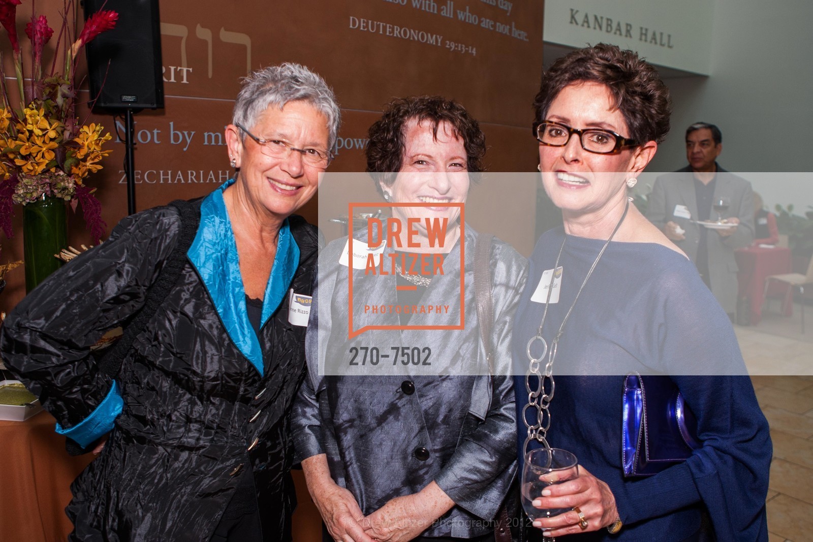 Jeanne Rizzo, Deborah Lopez, Jerilyn Gelt, JCRC's An Evening of Words With Friends Celebration Honoring Rabbi Doug Kahn's 30th Anniversary, US, October 14th, 2012, Photo #270-7502 Jeanne Rizzo, Deborah Lopez, Jerilyn Gelt, Photo #270-7502
