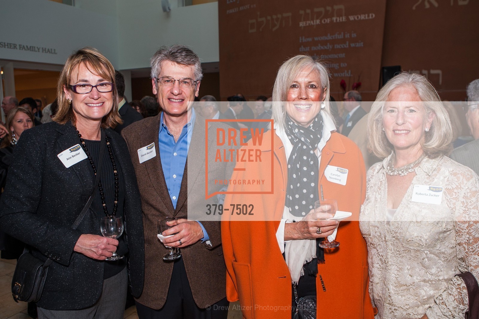 Ann Becker, David Becker, Carolyn Steinberg, Roberta Zucker, JCRC's An Evening of Words With Friends Celebration Honoring Rabbi Doug Kahn's 30th Anniversary, US, October 14th, 2012, Photo #379-7502 Ann Becker, David Becker, Carolyn Steinberg, Roberta Zucker, Photo #379-7502