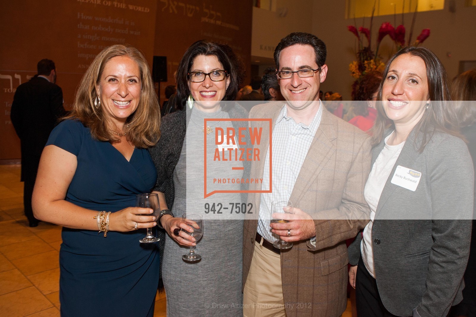 Rachel Bernstein, Lisa Douglas Perlmutter, Steve Perlmutter, Becky Buckwald, JCRC's An Evening of Words With Friends Celebration Honoring Rabbi Doug Kahn's 30th Anniversary, US, October 14th, 2012, Photo #942-7502 Rachel Bernstein, Lisa Douglas Perlmutter, Steve Perlmutter, Becky Buckwald, Photo #942-7502