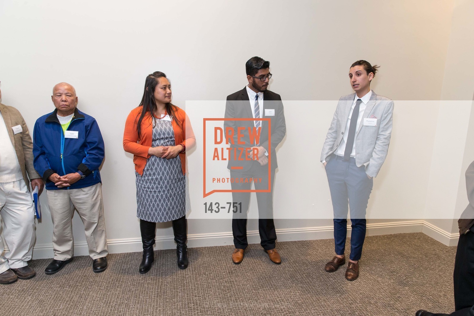 Lipo Chanthanasak, Mari Rose Taruc, Juan Flores, Madeline Stano, CENTER FOR ENVIRONMENTAL HEALTH (CEH) 2015 Gala, Bently Reserve, May 28th, 2015, Photo #143-751 Lipo Chanthanasak, Mari Rose Taruc, Juan Flores, Madeline Stano, Photo #143-751