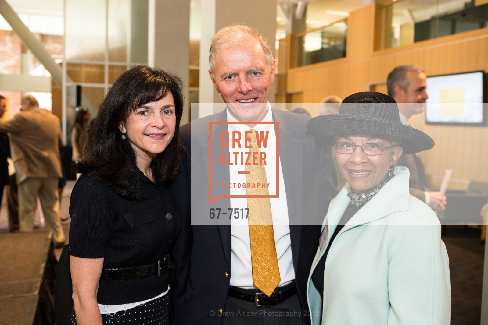 Melanie Jones, Dave Macmillan, Fran Streets, Opening of USF'S Downtown Campus, University of San Francisco Downtown Campus. 101 Howard Street, September 14th, 2012, Photo #67-7517 Melanie Jones, Dave Macmillan, Fran Streets, Photo #67-7517