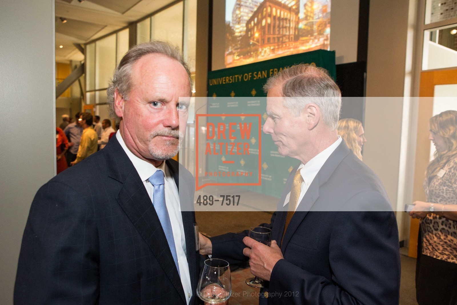 Charlie Cross, Dave Macmillan, Opening of USF'S Downtown Campus, University of San Francisco Downtown Campus. 101 Howard Street, September 14th, 2012, Photo #489-7517 Charlie Cross, Dave Macmillan, Photo #489-7517