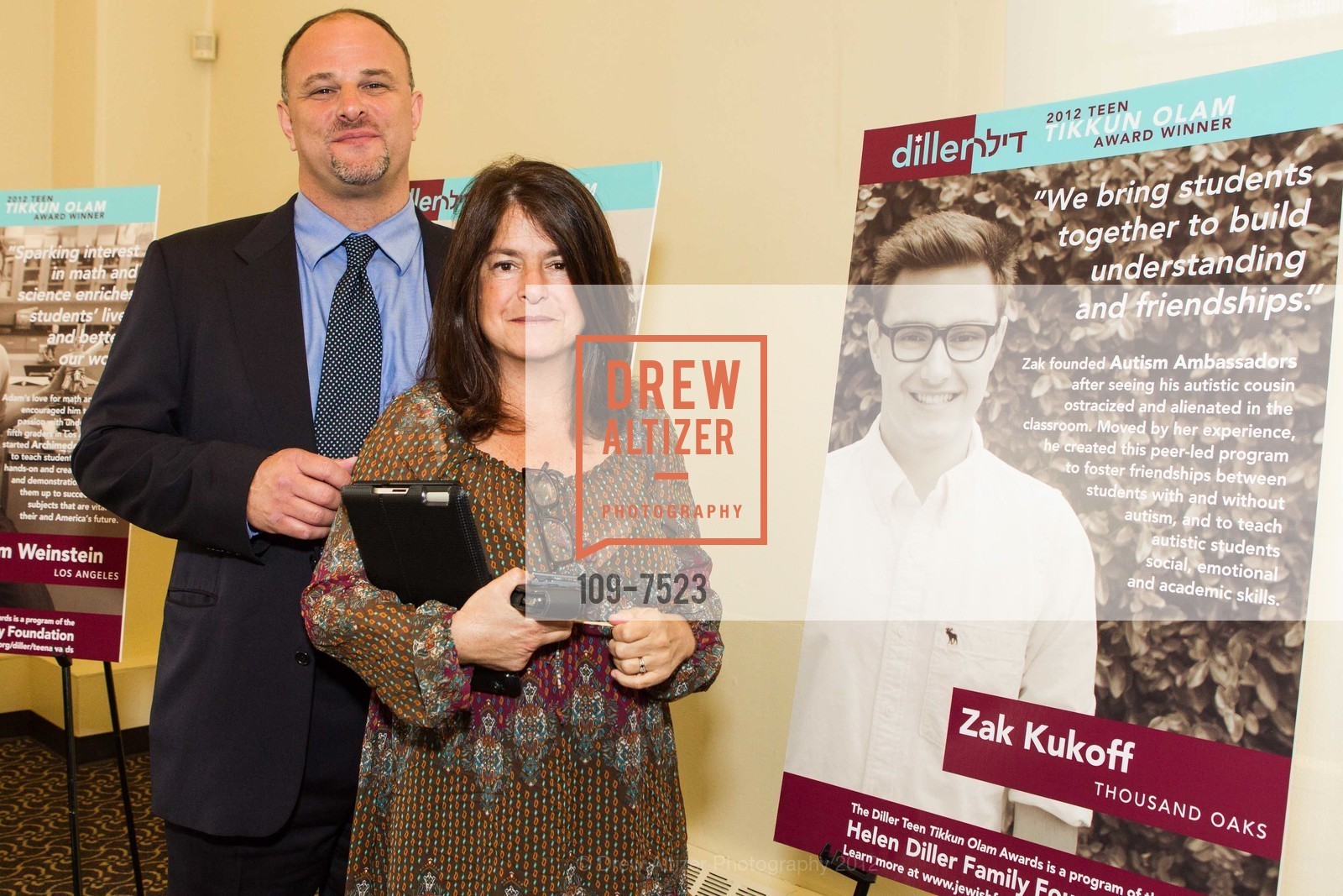 David Kukoff, Ilana Kukoff, DILLER Teen Tikkun Olam Awards Luncheon, US, August 20th, 2012, Photo #109-7523 David Kukoff, Ilana Kukoff, Photo #109-7523
