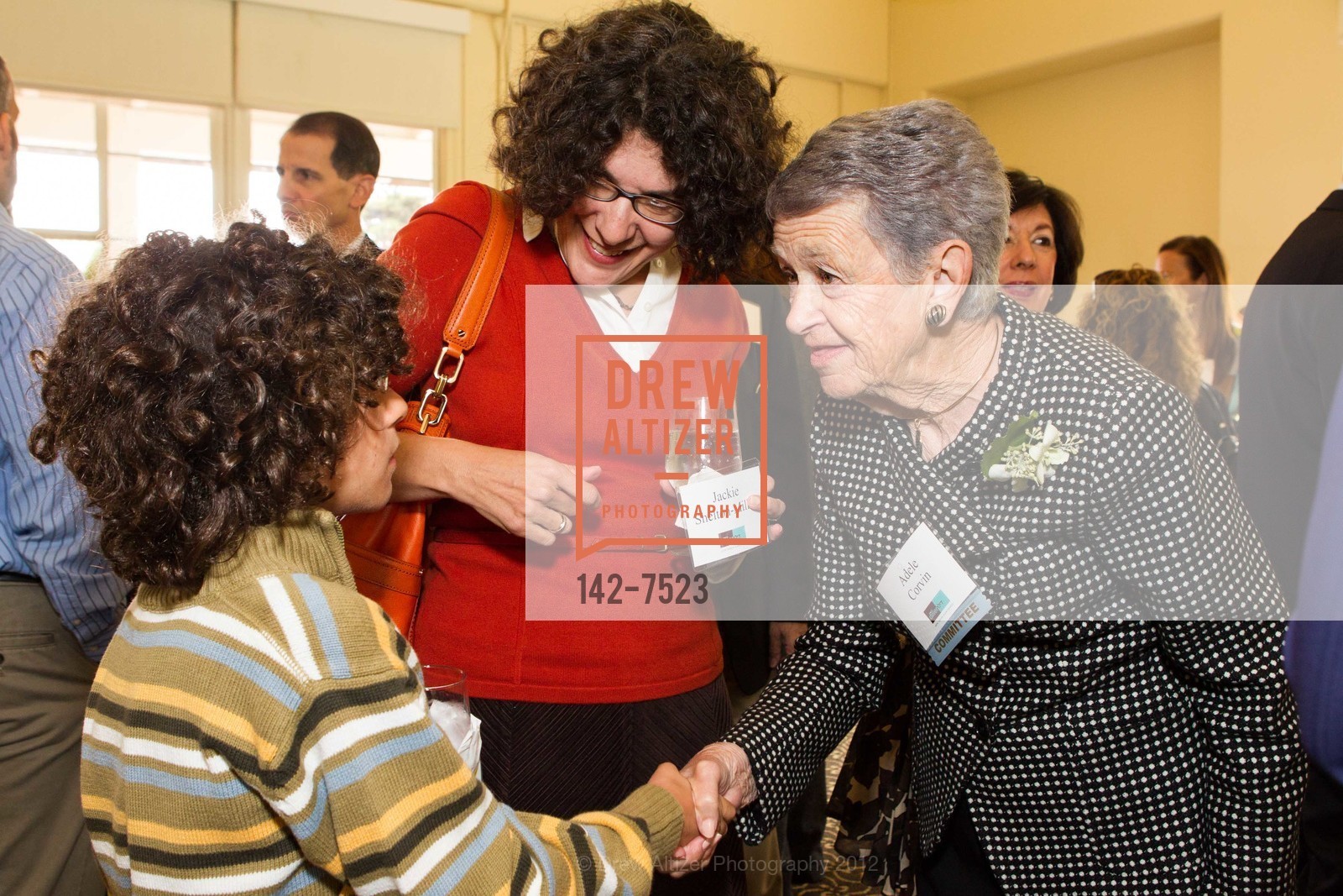 Aaron Miller, Jackie Shelton-Miller, Adele Corvin, DILLER Teen Tikkun Olam Awards Luncheon, US, August 20th, 2012, Photo #142-7523 Aaron Miller, Jackie Shelton-Miller, Adele Corvin, Photo #142-7523