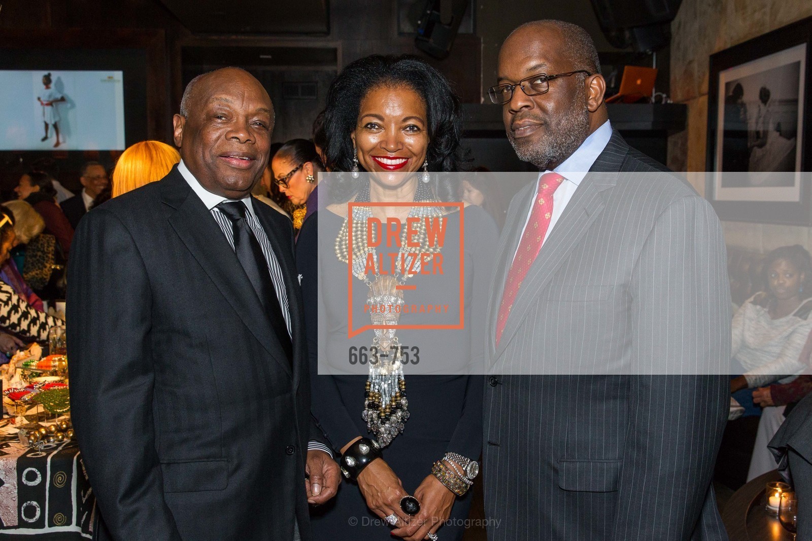 Willie Brown, Denise Bradley Tyson, Bernard Tyson, INSPIRED LUXE Launch Party Hosted by Denise Bradley Tyson, US, Matrix Fillmore, May 28th, 2015,Drew Altizer, Drew Altizer Photography, full-service agency, private events, San Francisco photographer, photographer california