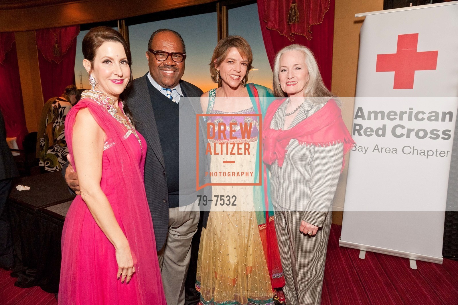 Susan Atherton, Luins Williams, Beth Schnitzer, Maureen Williams, RED CROSS Launch Party, US, February 8th, 2012, Photo #79-7532 Susan Atherton, Luins Williams, Beth Schnitzer, Maureen Williams, Photo #79-7532