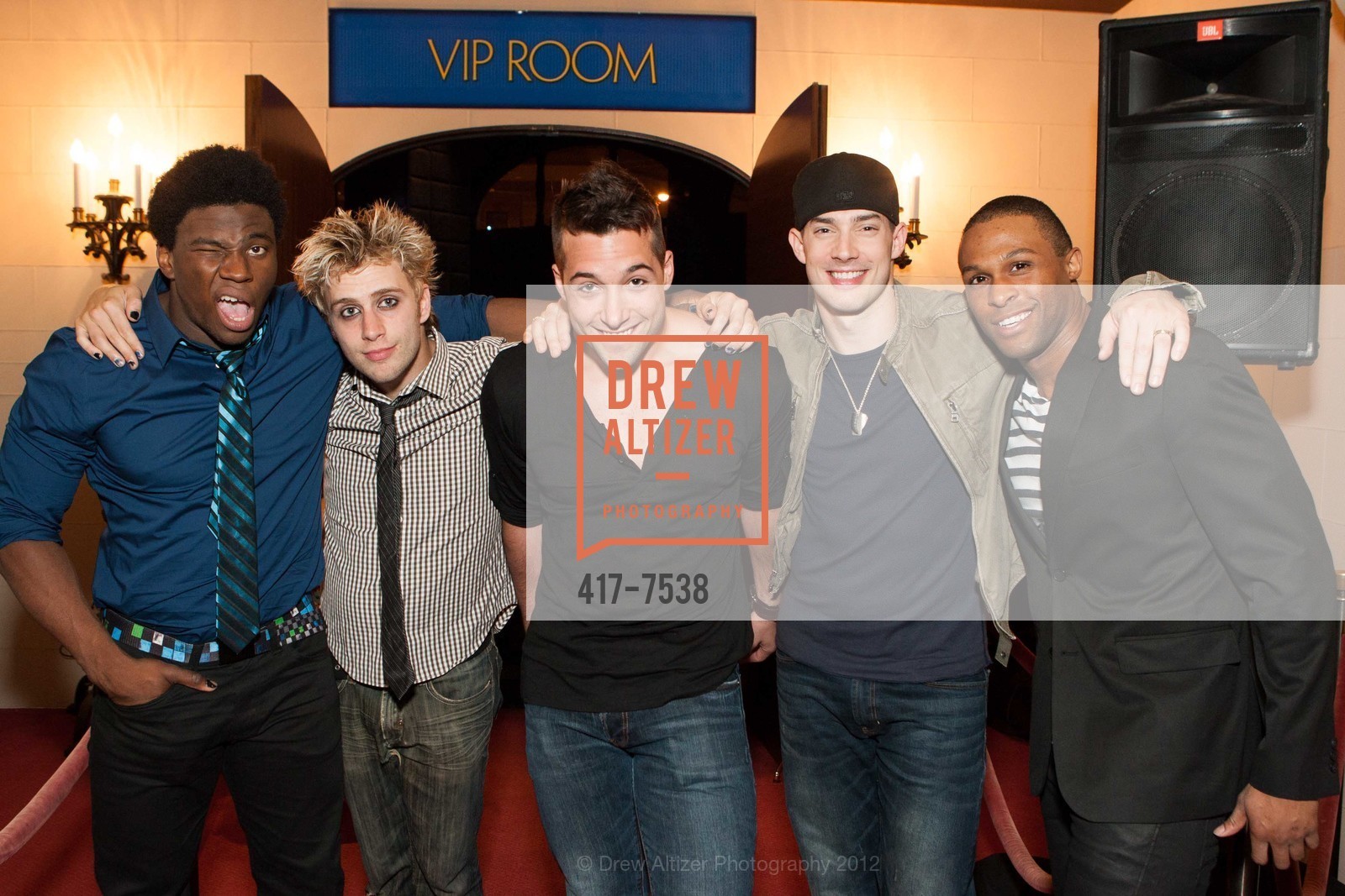 Okieriete Onaowdowan, Gabriel Antonacci, Vince Oddo, Scott Campbell, Jarran Muse, GREEN DAY'S American Idiot Opening Night at SHN, Orpheum Theatre. 1192 Market St, San Francisco, CA 94102, June 13th, 2012, Photo #417-7538 Okieriete Onaowdowan, Gabriel Antonacci, Vince Oddo, Scott Campbell, Jarran Muse, Photo #417-7538