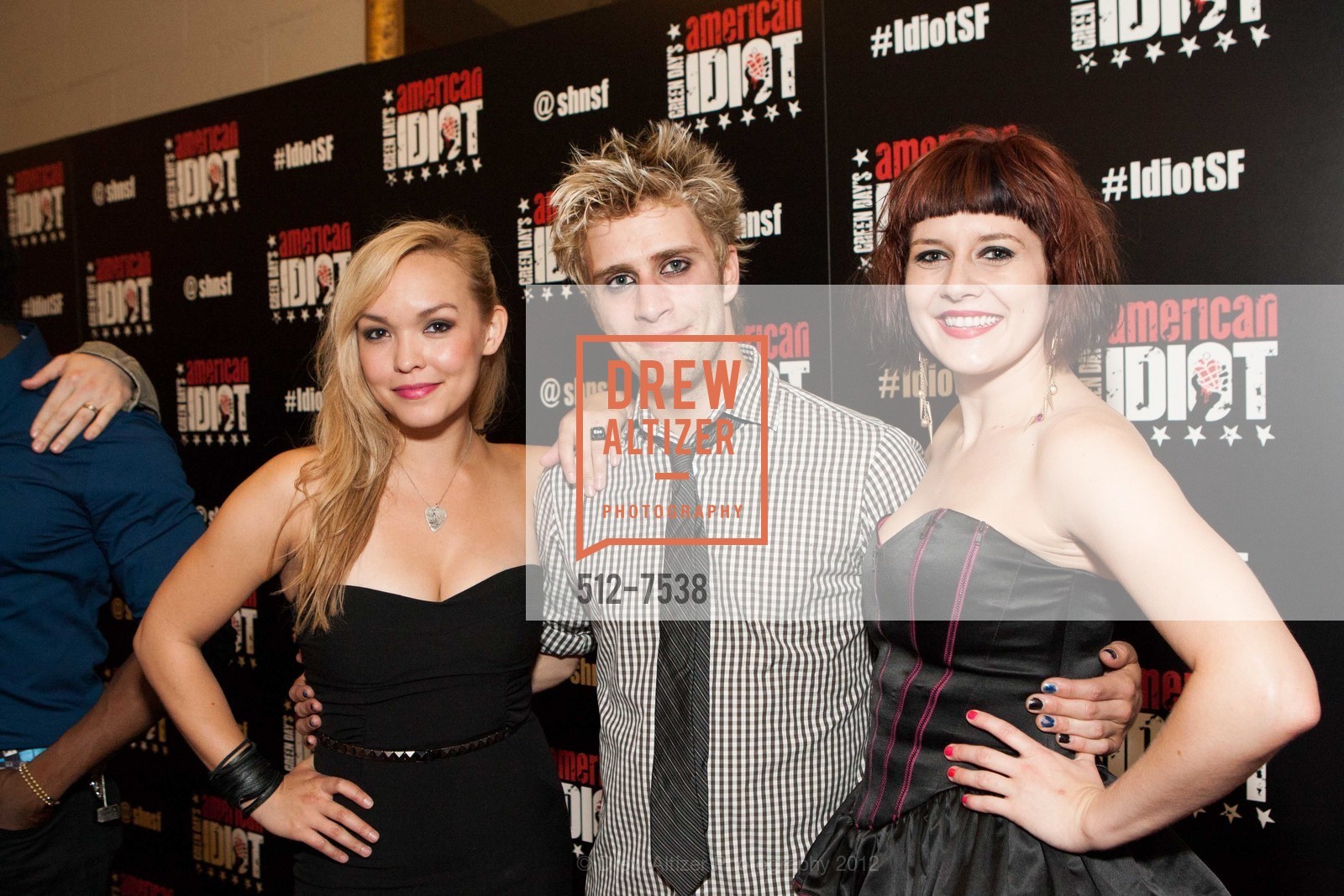 Nicci Claspell, Gabriel Antonacci, Jennifer Bowles, GREEN DAY'S American Idiot Opening Night at SHN, Orpheum Theatre. 1192 Market St, San Francisco, CA 94102, June 13th, 2012, Photo #512-7538 Nicci Claspell, Gabriel Antonacci, Jennifer Bowles, Photo #512-7538