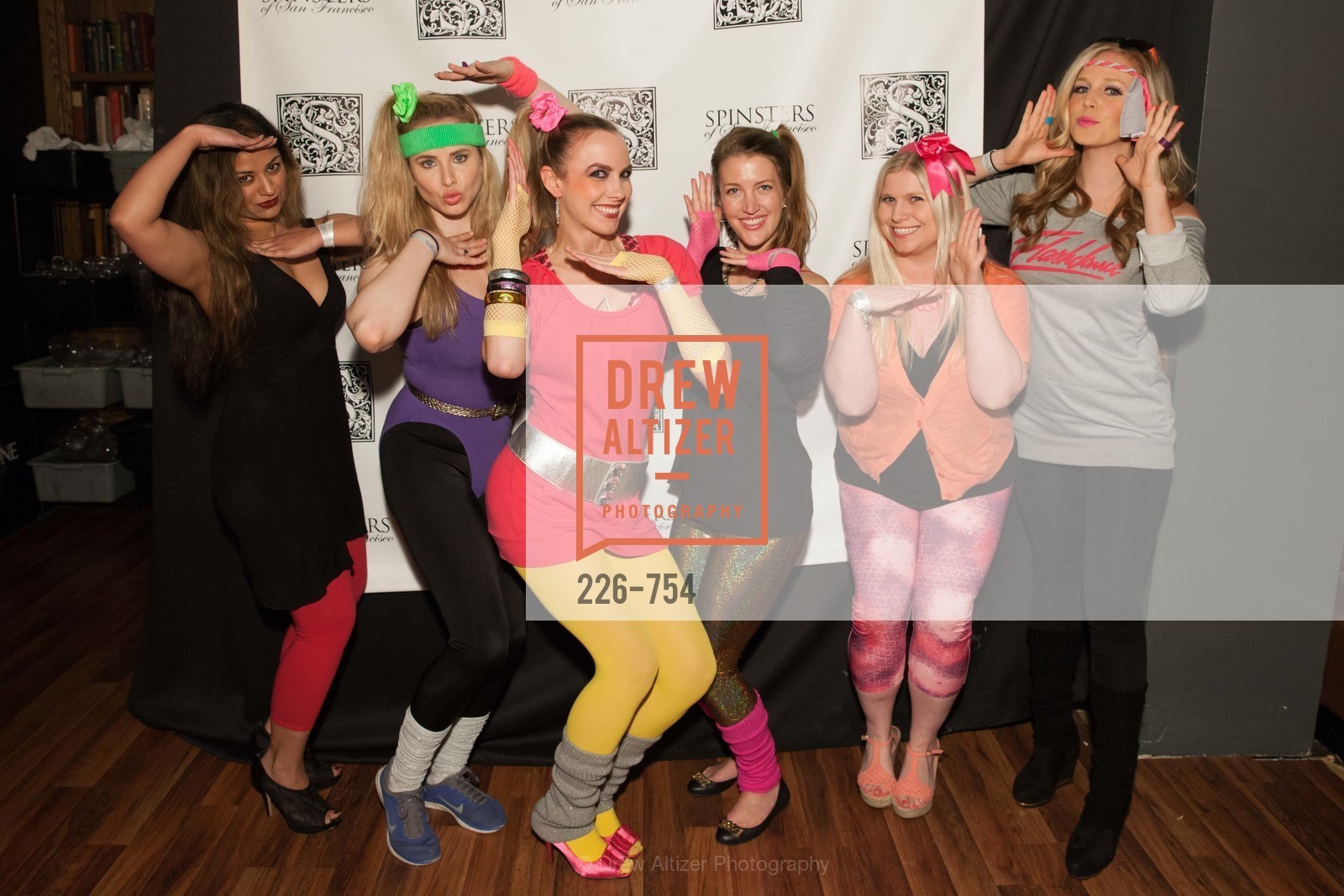 Priya Saiprasad, Elizabeth Sgarrella, Michelle Bertino, Julia Allyn, Summer McCormick, Cambria Steel, SPINSTERS OF SAN FRANCISCO Party Like It's 1985 Charity Party, US, Fort One Bar & Lounge. 2801 Leavenworth St, May 30th, 2015,Drew Altizer, Drew Altizer Photography, full-service agency, private events, San Francisco photographer, photographer california