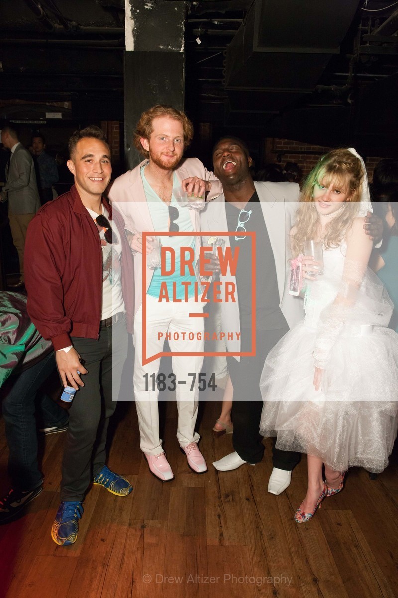 Aaron Crapers, Brandon Finn, Morgan Talsun, Alexa Bolton, SPINSTERS OF SAN FRANCISCO Party Like It's 1985 Charity Party, US, Fort One Bar & Lounge. 2801 Leavenworth St, May 30th, 2015,Drew Altizer, Drew Altizer Photography, full-service agency, private events, San Francisco photographer, photographer california