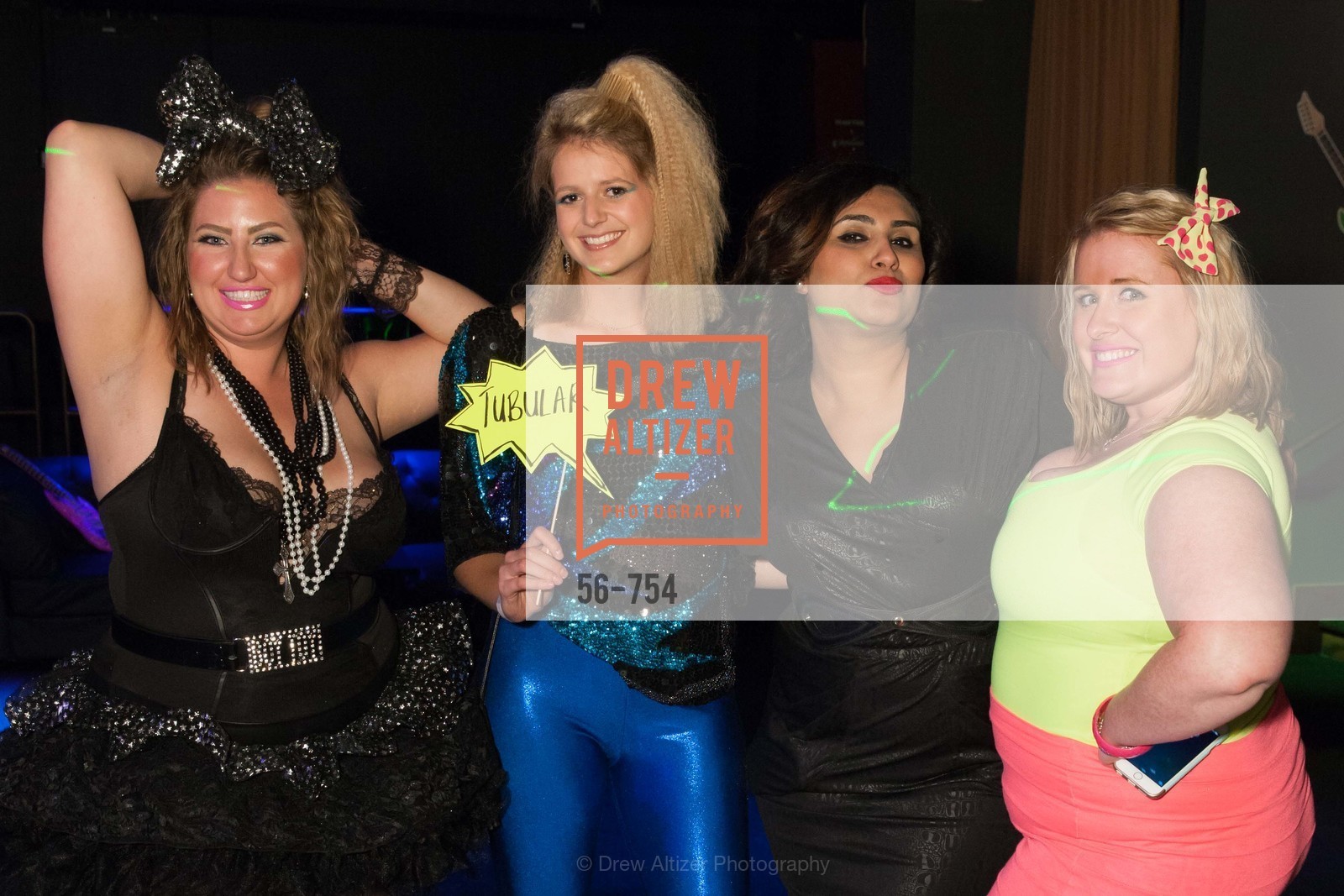 Annie Benisch, Laura Moir, Teesta Kaur, Eryn Golden, SPINSTERS OF SAN FRANCISCO Party Like It's 1985 Charity Party, US, Fort One Bar & Lounge. 2801 Leavenworth St, May 30th, 2015,Drew Altizer, Drew Altizer Photography, full-service agency, private events, San Francisco photographer, photographer california