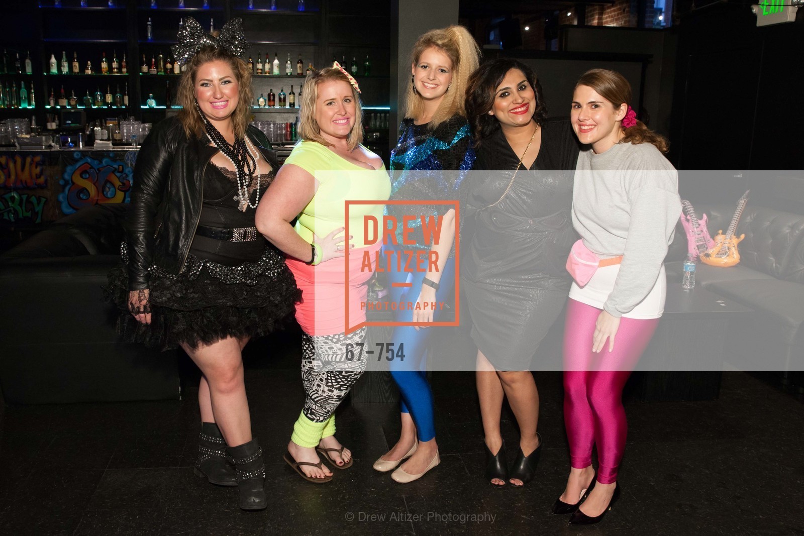 Annie Benisch, Eryn Golden, Laura Moir, Teesta Kaur, Cailin Todd, SPINSTERS OF SAN FRANCISCO Party Like It's 1985 Charity Party, US, Fort One Bar & Lounge. 2801 Leavenworth St, May 30th, 2015,Drew Altizer, Drew Altizer Photography, full-service agency, private events, San Francisco photographer, photographer california