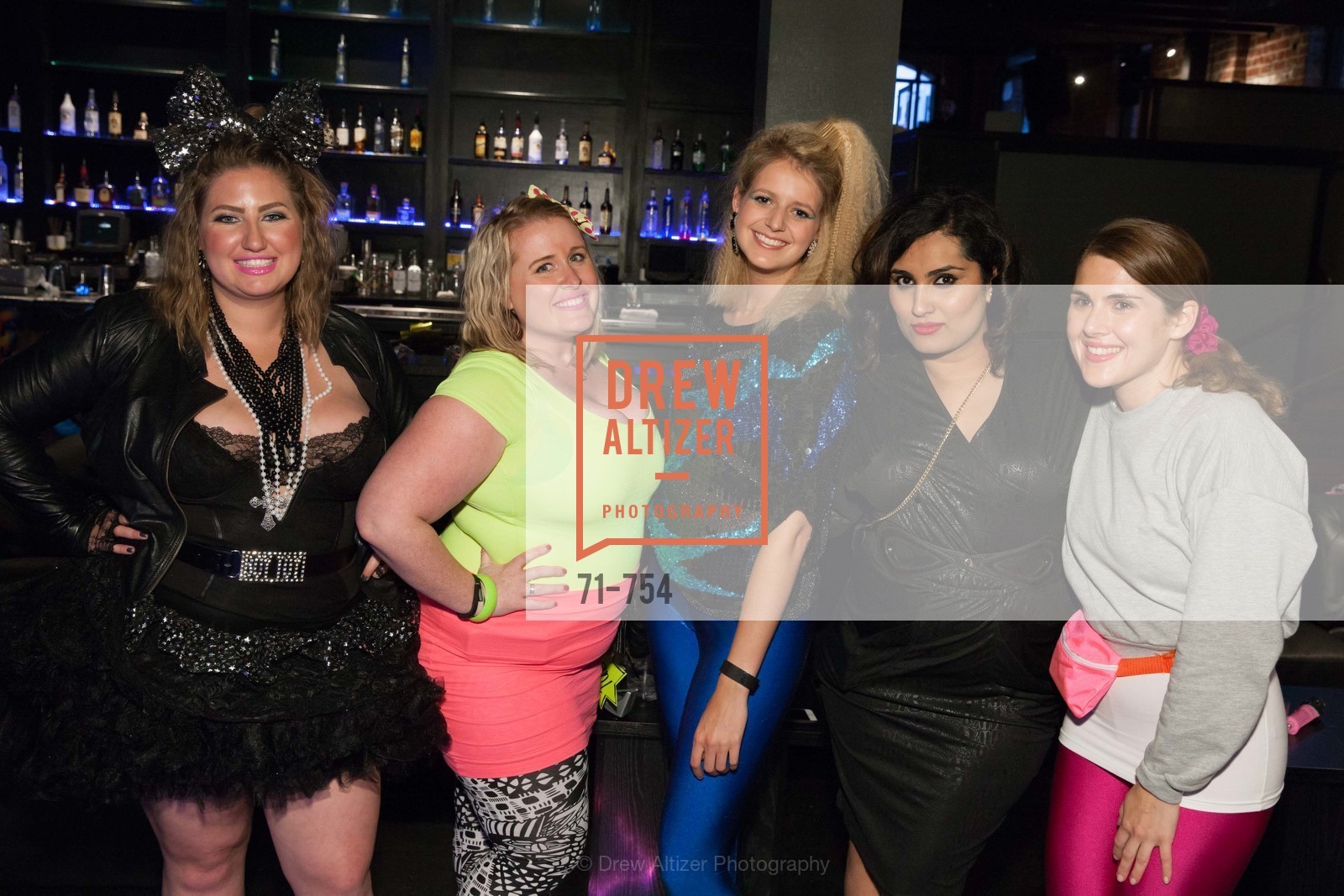 Annie Benisch, Eryn Golden, Laura Moir, Teesta Kaur, Cailin Todd, SPINSTERS OF SAN FRANCISCO Party Like It's 1985 Charity Party, US, Fort One Bar & Lounge. 2801 Leavenworth St, May 30th, 2015,Drew Altizer, Drew Altizer Photography, full-service agency, private events, San Francisco photographer, photographer california
