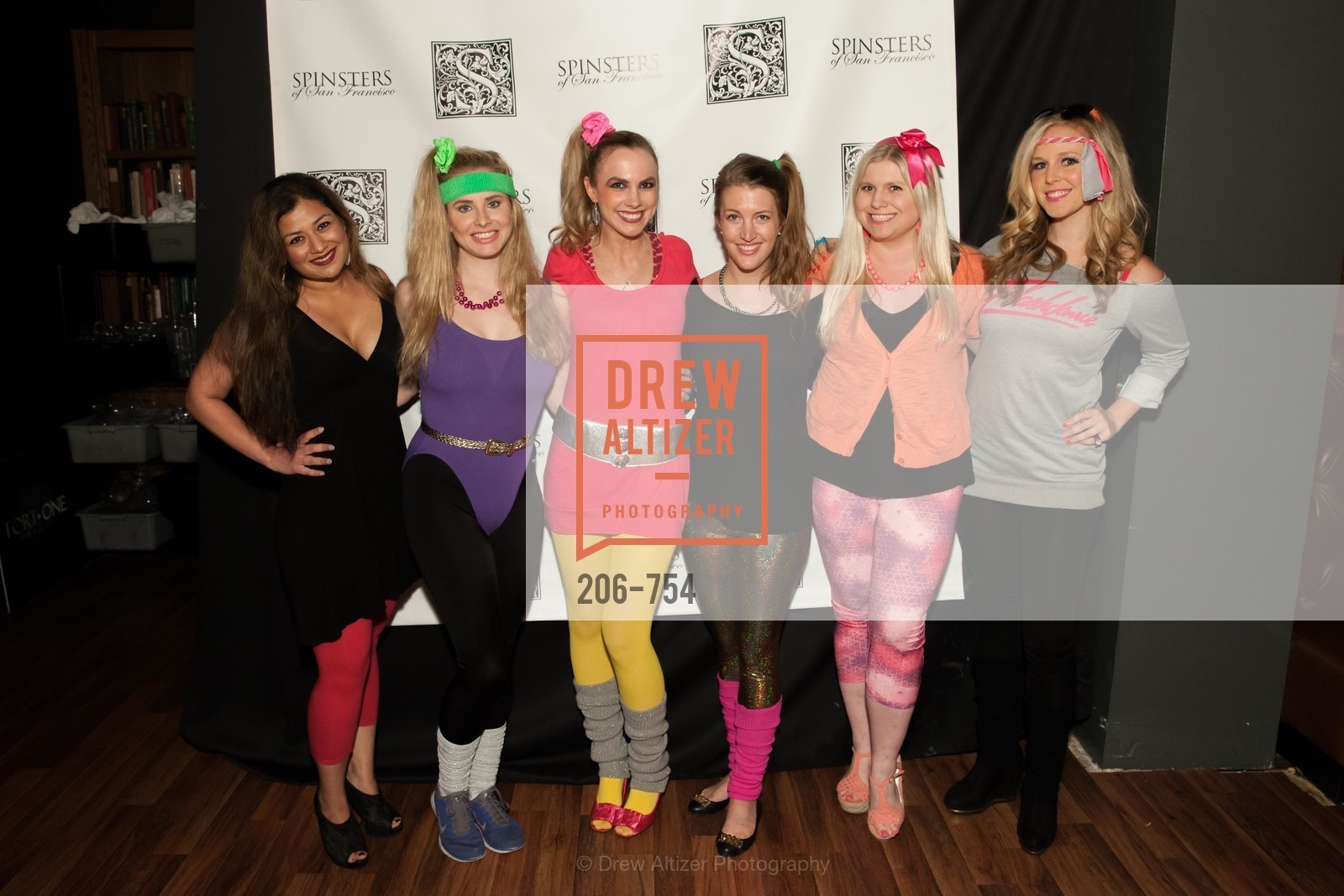 Priya Saiprasad, Elizabeth Sgarrella, Michelle Bertino, Julia Allyn, Summer McCormick, Cambria Steel, SPINSTERS OF SAN FRANCISCO Party Like It's 1985 Charity Party, US, Fort One Bar & Lounge. 2801 Leavenworth St, May 30th, 2015,Drew Altizer, Drew Altizer Photography, full-service agency, private events, San Francisco photographer, photographer california
