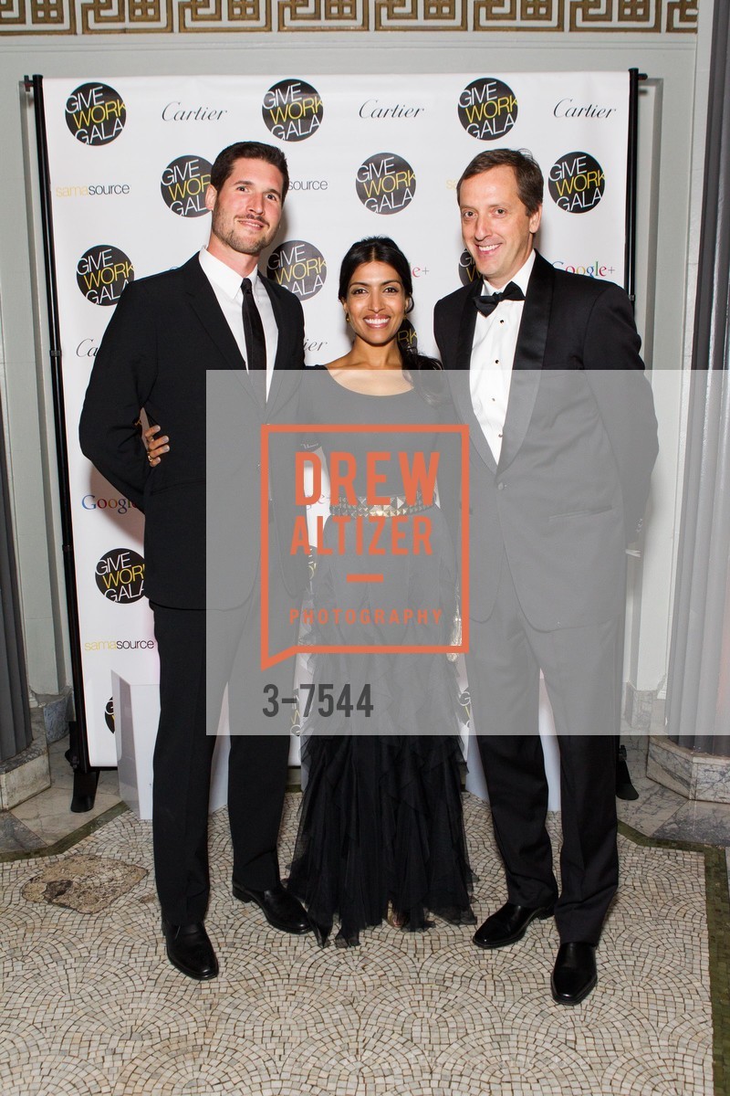 Ben Leslie, Leila Janah, Kenny Kurtzman, SAMASOURCE Give Work Gala: Work for the Next Billion, US, November 2nd, 2012, Photo #3-7544 Ben Leslie, Leila Janah, Kenny Kurtzman, Photo #3-7544