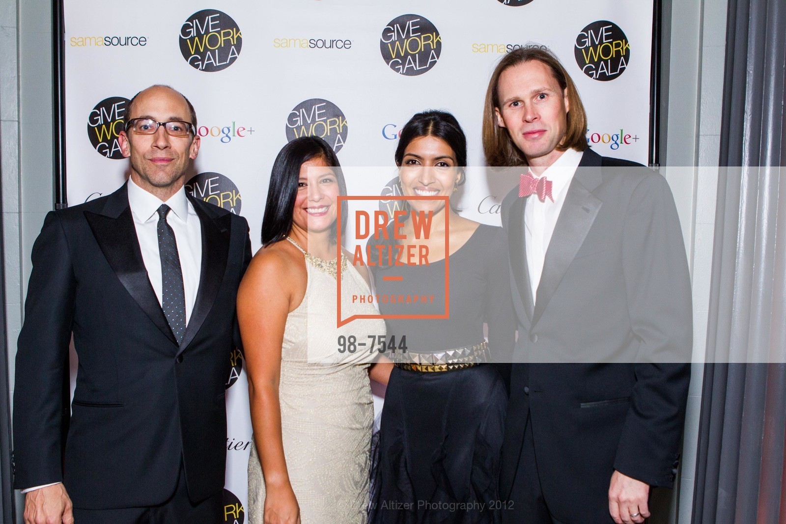 Dick Costello, Xochi Birch, Leila Janah, Michael Birch, SAMASOURCE Give Work Gala: Work for the Next Billion, US, November 2nd, 2012, Photo #98-7544 Dick Costello, Xochi Birch, Leila Janah, Michael Birch, Photo #98-7544