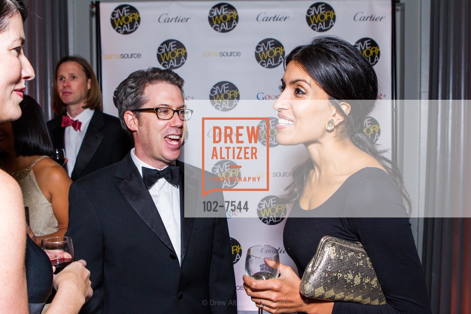 Stephanie Copeland, Leila Janah, Ken Weber, SAMASOURCE Give Work Gala: Work for the Next Billion, US, November 2nd, 2012, Photo #102-7544 Stephanie Copeland, Leila Janah, Ken Weber, Photo #102-7544