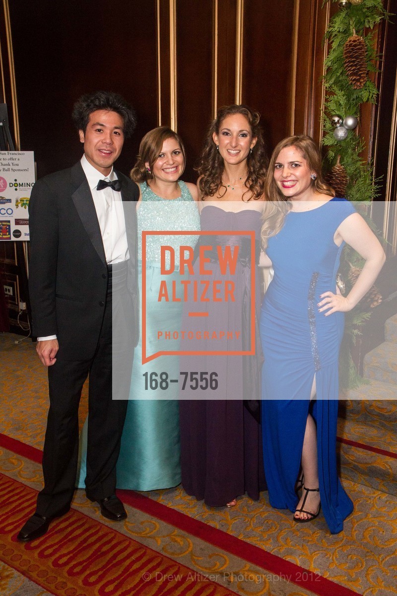 Nick Tan, Jonna Constantine, Meredith Leach, Alexandra Constantine, SPINSTERS Annual Holiday Ball, US, December 1st, 2012, Photo #168-7556 Nick Tan, Jonna Constantine, Meredith Leach, Alexandra Constantine, Photo #168-7556