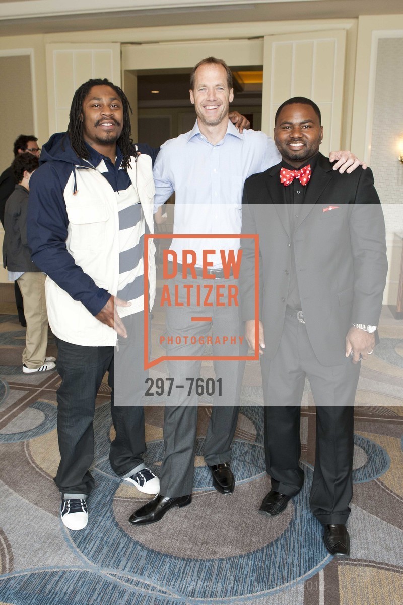 Marshawn Lynch, Doug Hendrickson, Kevin Parker, SFCASA's Annual Fostering Change - The Power of One, US, May 16th, 2012, Photo #297-7601 Marshawn Lynch, Doug Hendrickson, Kevin Parker, Photo #297-7601