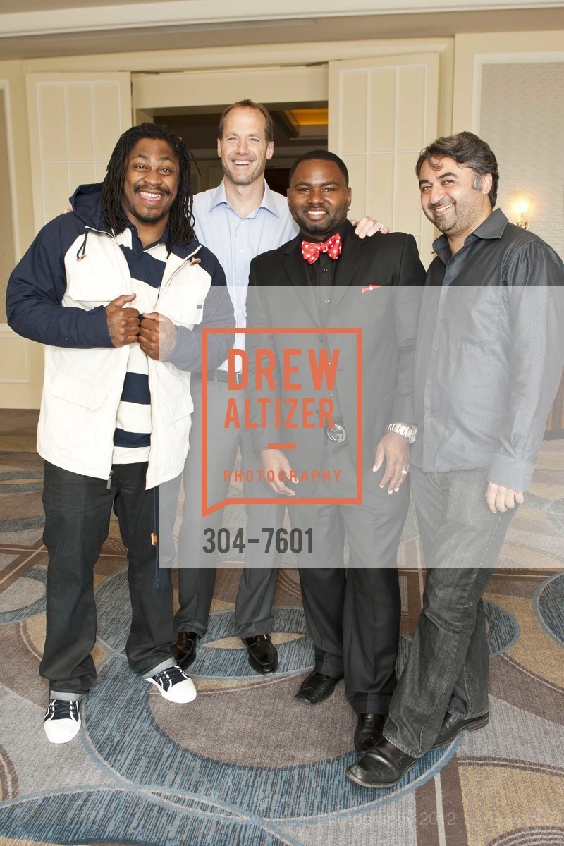 Marshawn Lynch, Doug Hendrickson, Kevin Parker, Hooman Khalili, SFCASA's Annual Fostering Change - The Power of One, US, May 16th, 2012, Photo #304-7601 Marshawn Lynch, Doug Hendrickson, Kevin Parker, Hooman Khalili, Photo #304-7601