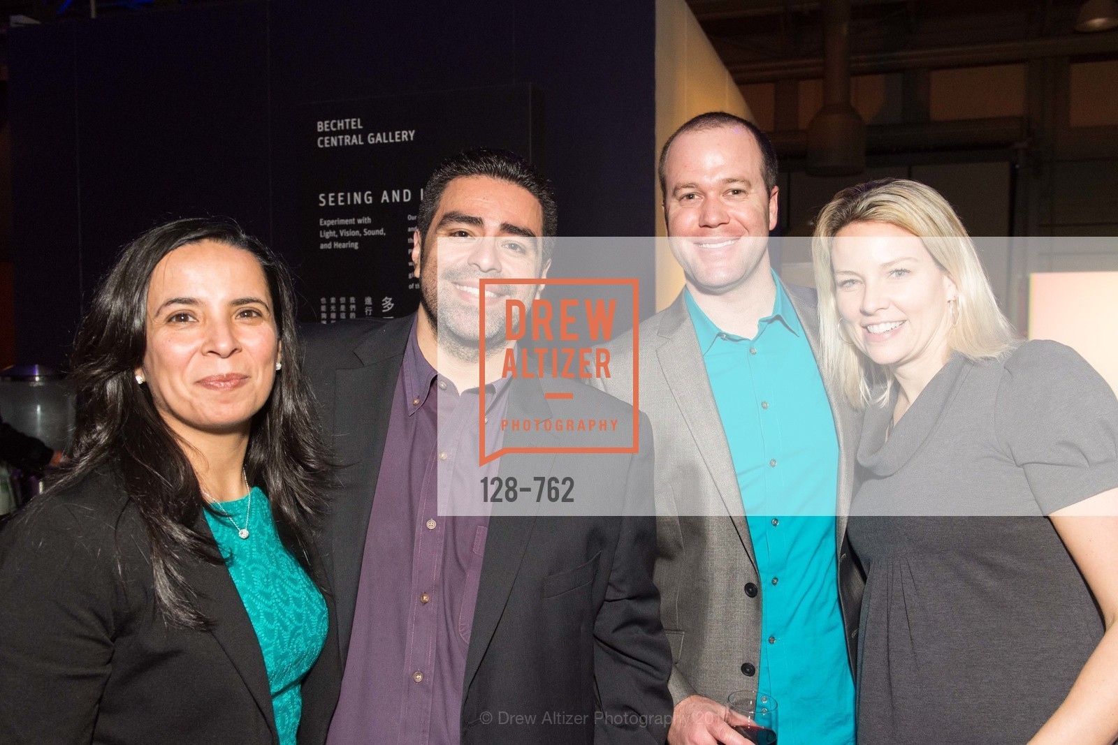 Lilian Pena, Chris Pena, Chad Kovaleski, Stephanie Kovaleski, The 2016 Exploratorium Science of Cocktails, Exploratorium. Pier 15, January 22nd, 2016, Photo #128-762 Lilian Pena, Chris Pena, Chad Kovaleski, Stephanie Kovaleski, Photo #128-762