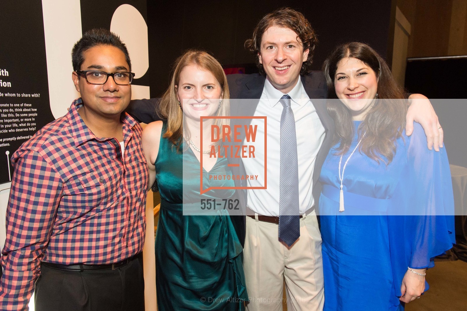 Dinesh Devendra, Alexandra Devendra, David Lydon, Brooke Bengier, The 2016 Exploratorium Science of Cocktails, Exploratorium. Pier 15, January 22nd, 2016, Photo #551-762 Dinesh Devendra, Alexandra Devendra, David Lydon, Brooke Bengier, Photo #551-762