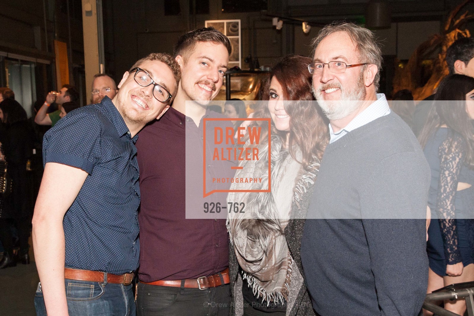 Kyle Carriere, Tyler Paxton, Marcella Campos, Terry Conrad, The 2016 Exploratorium Science of Cocktails, Exploratorium. Pier 15, January 22nd, 2016, Photo #926-762 Kyle Carriere, Tyler Paxton, Marcella Campos, Terry Conrad, Photo #926-762