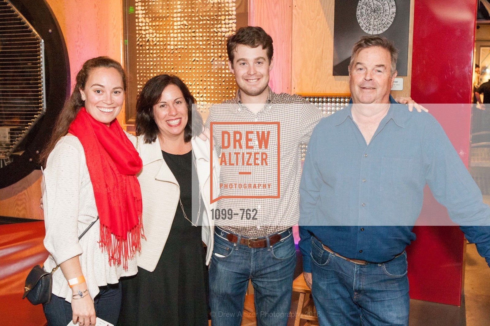 Madeleine Sneeden, Stacy Wesler, Tyler Page, Michael Page, The 2016 Exploratorium Science of Cocktails, Exploratorium. Pier 15, January 22nd, 2016, Photo #1099-762 Madeleine Sneeden, Stacy Wesler, Tyler Page, Michael Page, Photo #1099-762