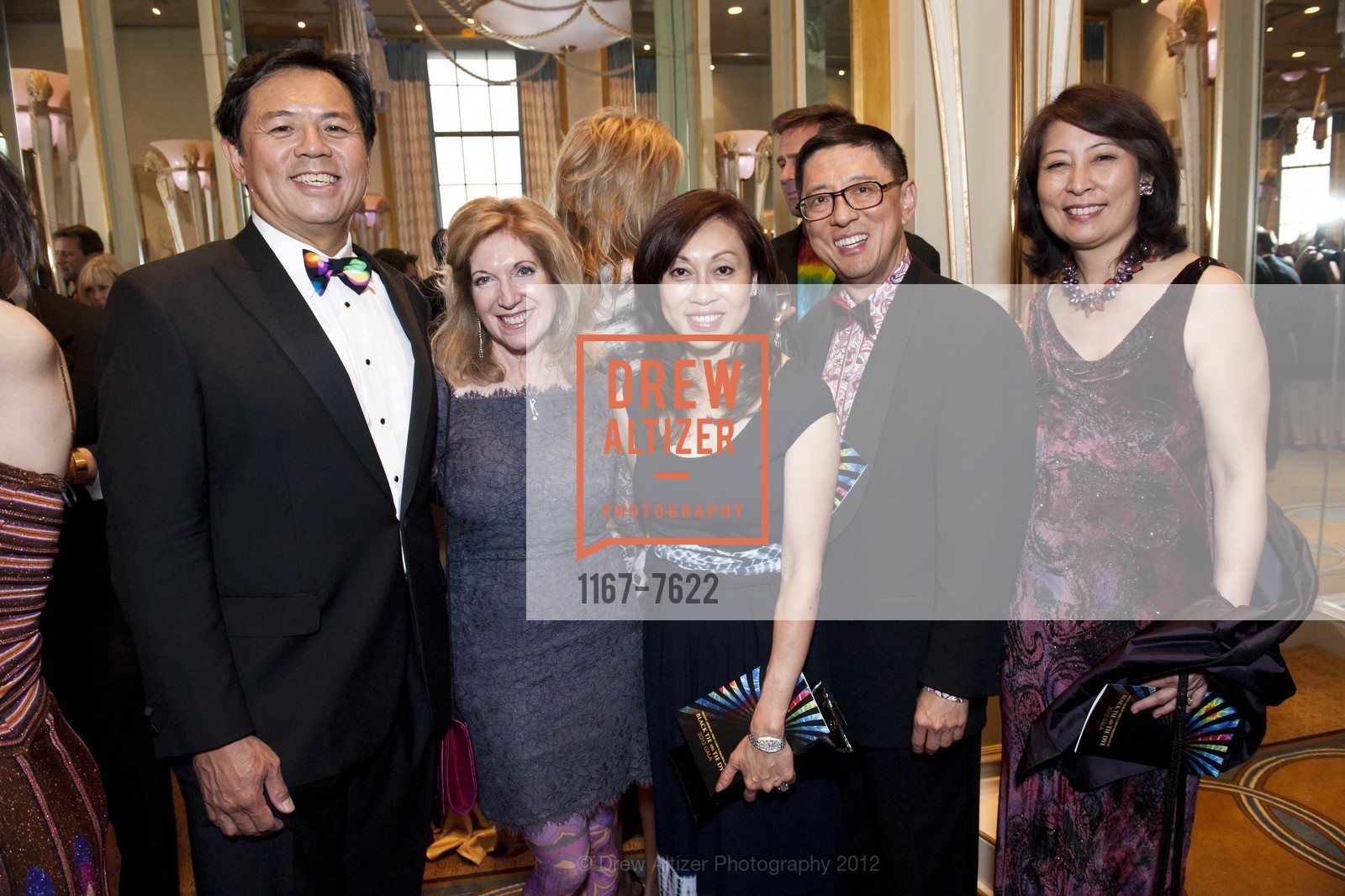 Darryl Woo, Celeste Woo, Elaine Shen, David Chen, Emerald Yea, HAIGHT ASHBURY FREE CLINIC-WALDEN HOUSE Anniversary: Black Tie and Tie Dye Gala, US, June 2nd, 2012, Photo #1167-7622 Darryl Woo, Celeste Woo, Elaine Shen, David Chen, Emerald Yea, Photo #1167-7622