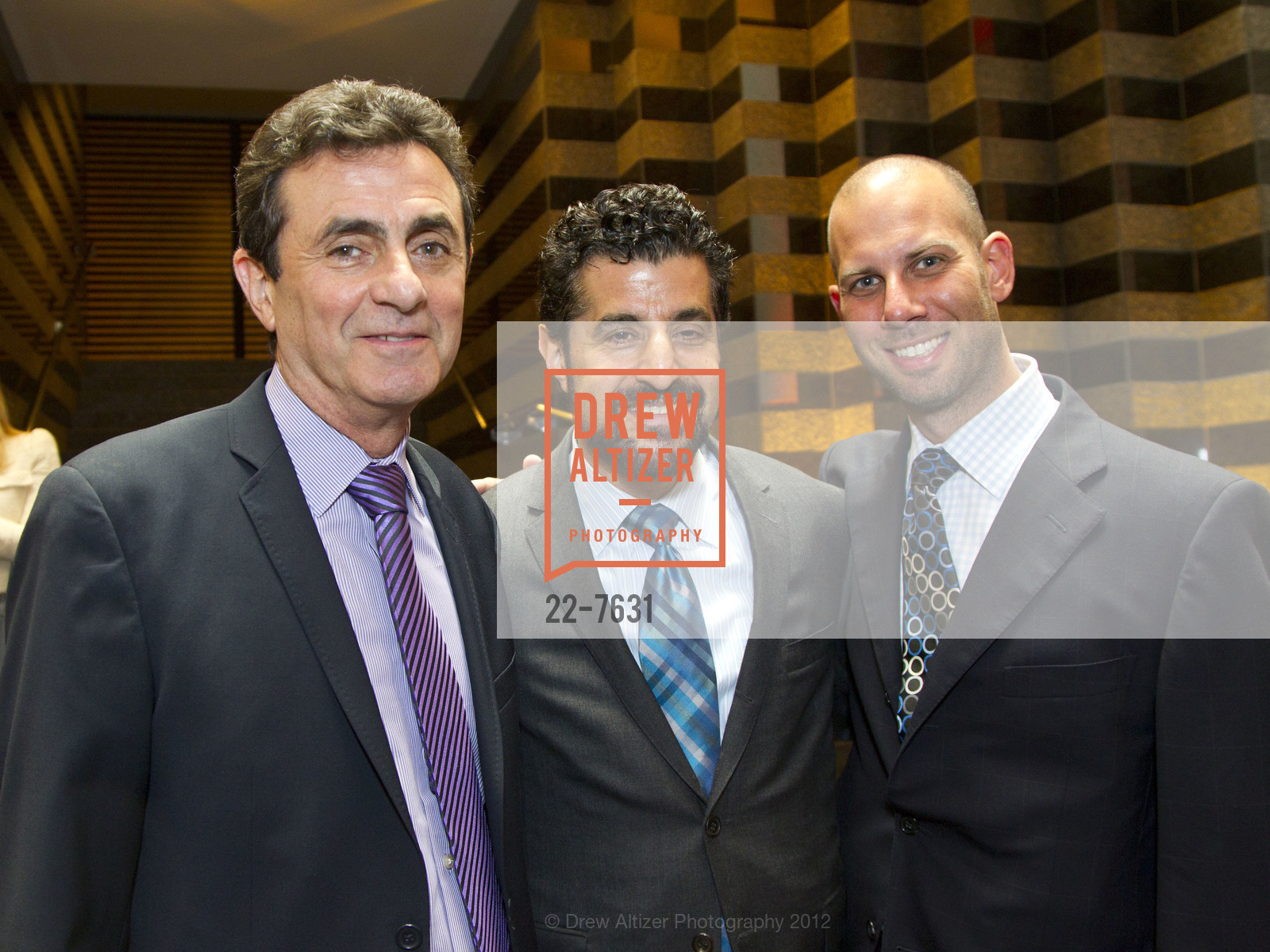 Neal Benezra, Gary Sokol, Sagi Refael, Cindy Sherman Opening Reception at SFMOMA, SFMOMA. 151 Third Street, July 11th, 2012, Photo #22-7631 Neal Benezra, Gary Sokol, Sagi Refael, Photo #22-7631