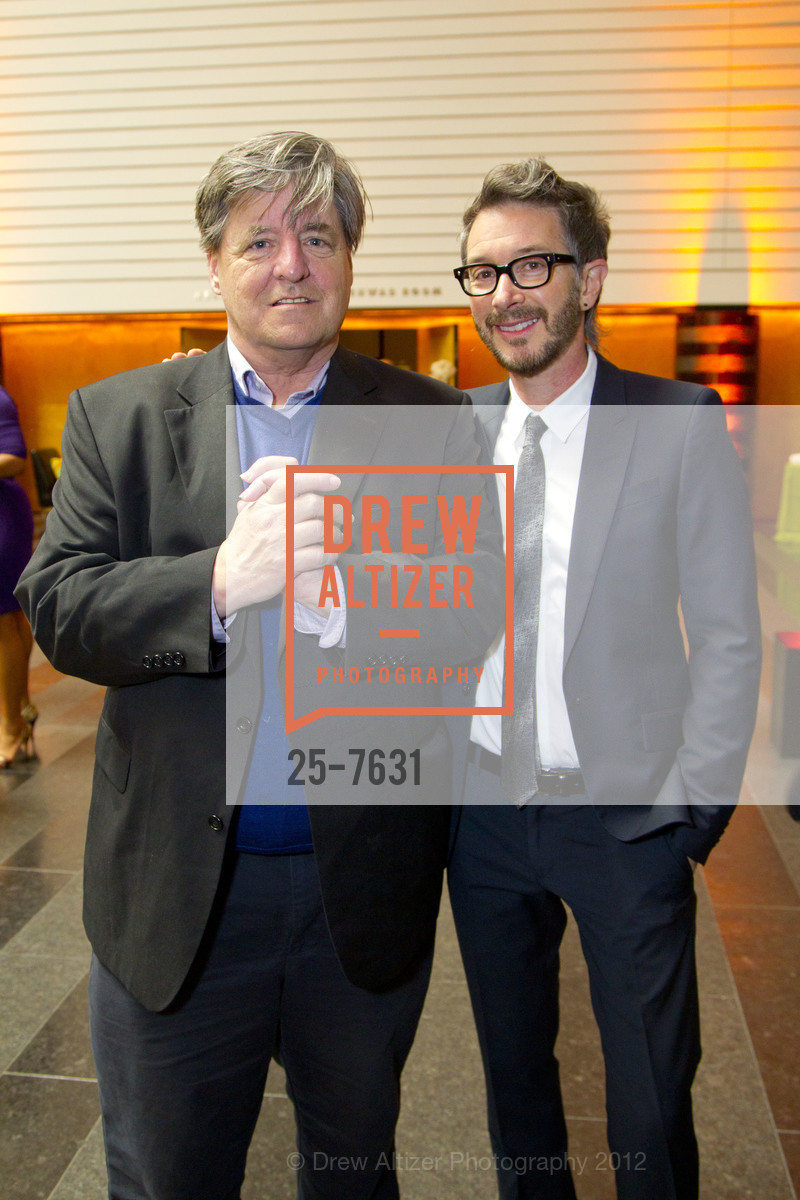 Kevin Killian, Brett Reichman, Cindy Sherman Opening Reception at SFMOMA, SFMOMA. 151 Third Street, July 11th, 2012, Photo #25-7631 Kevin Killian, Brett Reichman, Photo #25-7631